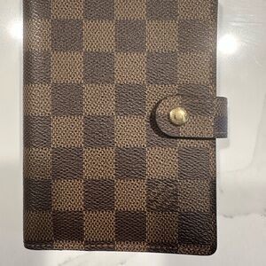 Authentic Checkered Brown Agenda PM Damier Day Planner